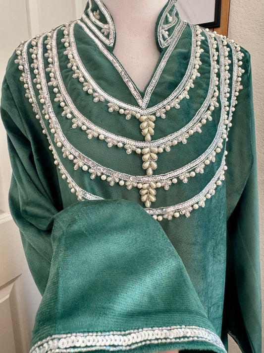 Green kaftan